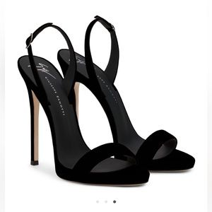 Giuseppe Zanotti Sophie Slingback sandals black suede Size 37.5